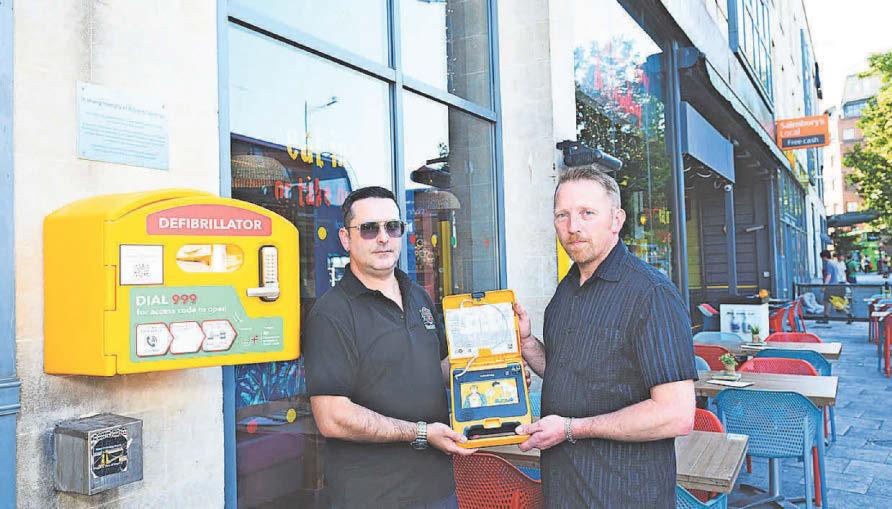 Lifesaving device Defibrillator accessed within 12 hours of being installed