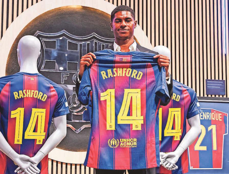 Football Rashford feeling at home straight away after Barca loan move
