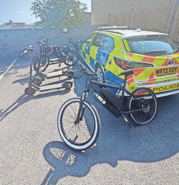 Illegal e-bikes and e-scooters seized by police