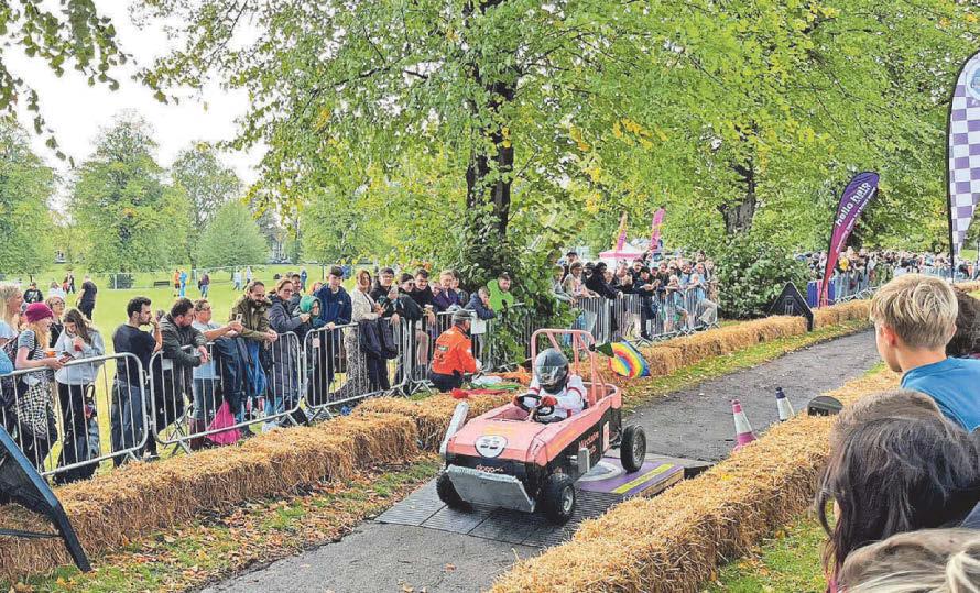 Krazy Races Go-cart fans brave rain on their big day