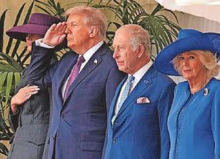 A real royal welcome for US's Trump