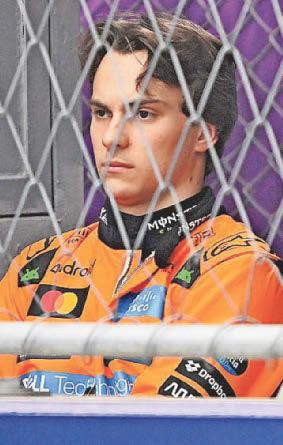 Formula One Norris can't fully capitalise on Piastri's Baku crash