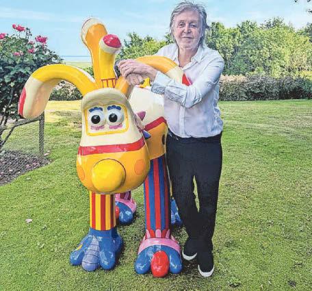 Sculpture auction McCartney's Yellow Submarine Gromit star of charity sale