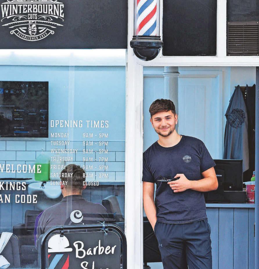Callum, 22, is making waves in the barbering world