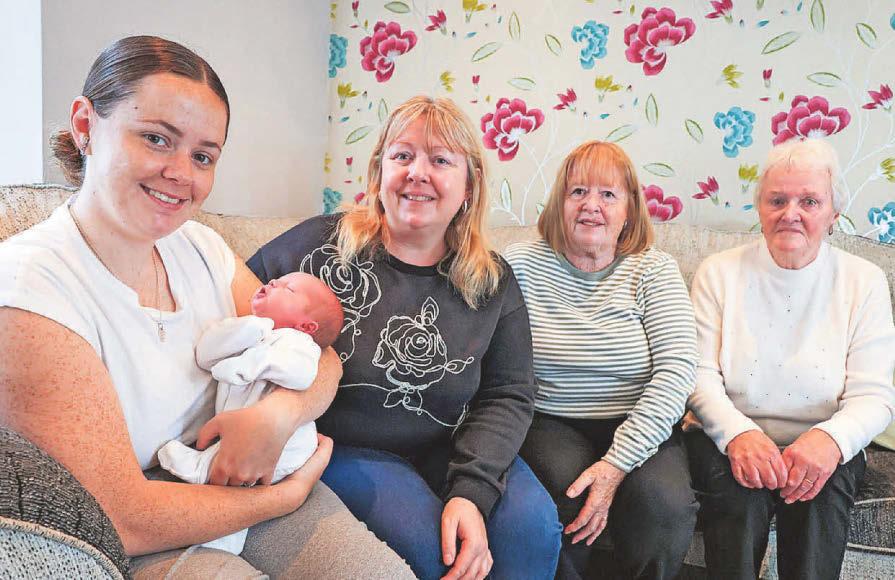 Five generations pose together - again Joy as new star joins line-up