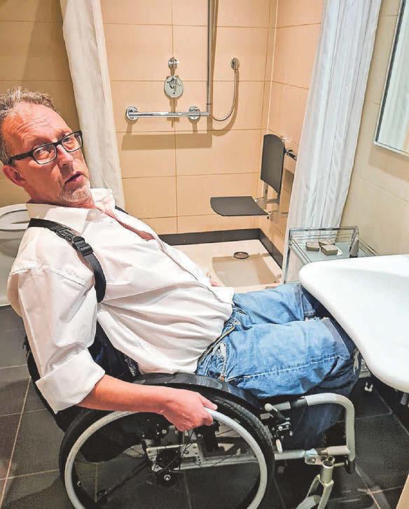 Hotel was a ‘challenge’ Disabled guest slams his ‘accessible’ room