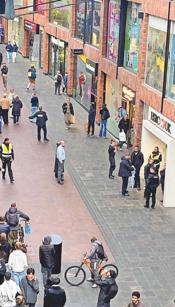 Middle-aged man arrested as woman hospitalised in Cabot Circus attack