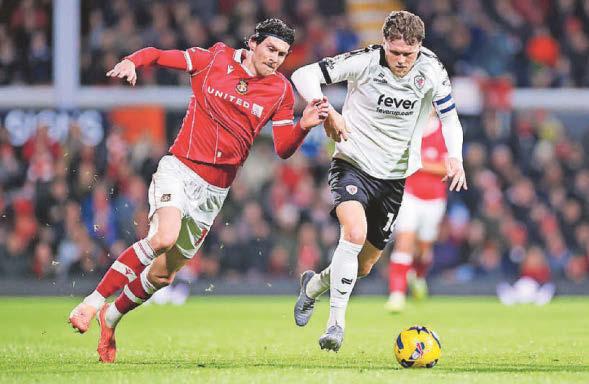 Robins drop out of play-off places after conceding a goal in each half