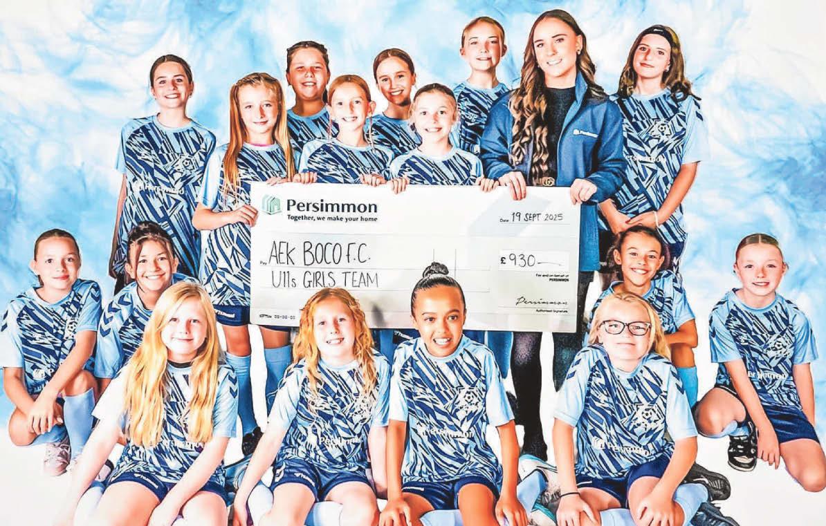 Girls football Boco Girls boosted by Persimmon Homes backing