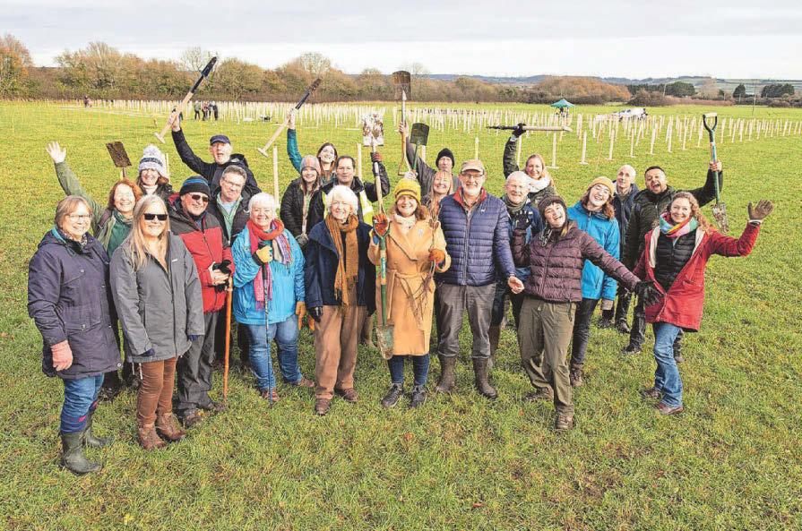 Pucklechurch Wood First trees are planted in environmental project