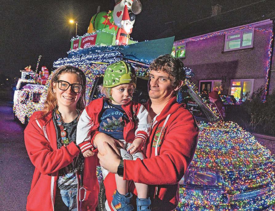 Shining bright Vee Dubs visit Rory’s roarsome festive display