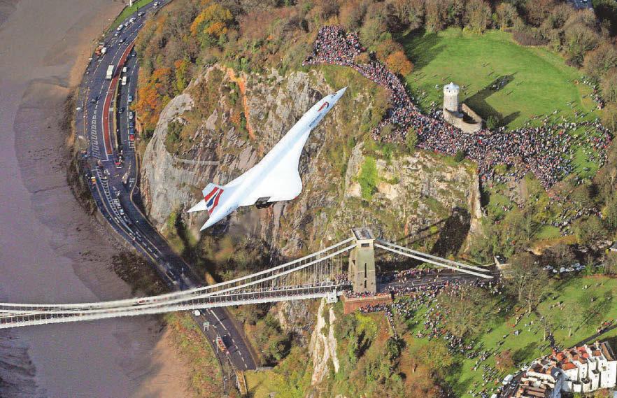 Concorde and suspension bridge hailed