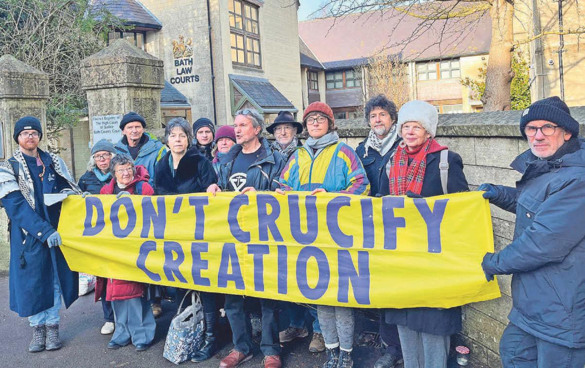 Protesters in court accused of Bath Abbey demo