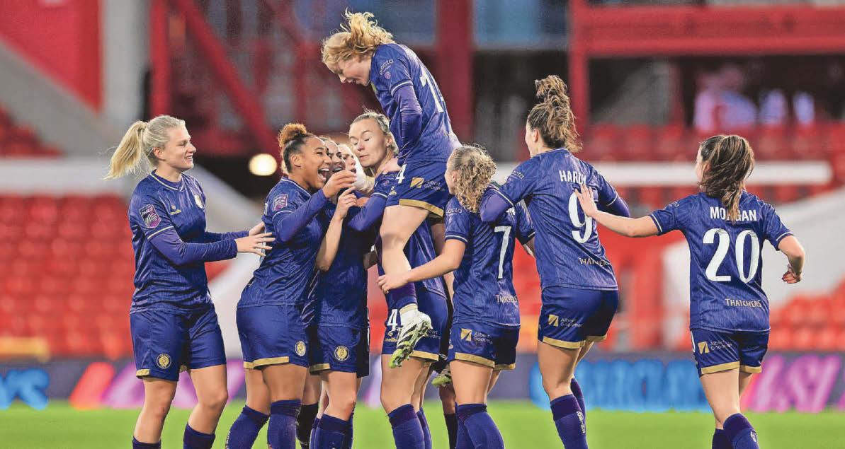 Women's football Fast start sets Robins up for victory over Forest