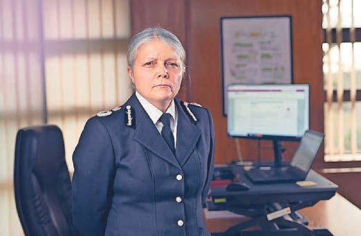 Chief Constable helps direct traffic following road collision