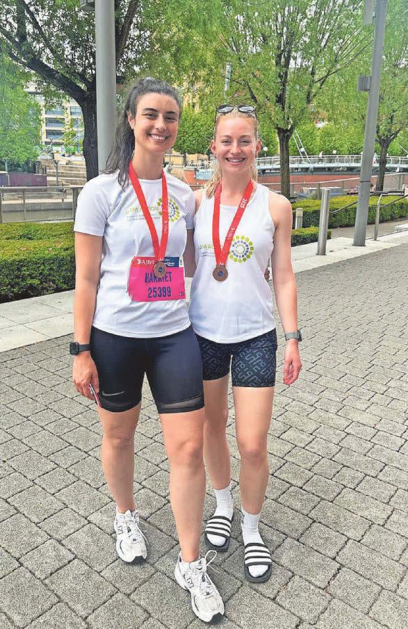 'Even with a lung disease, you can still push yourself' Harriet limbers up for four marathons