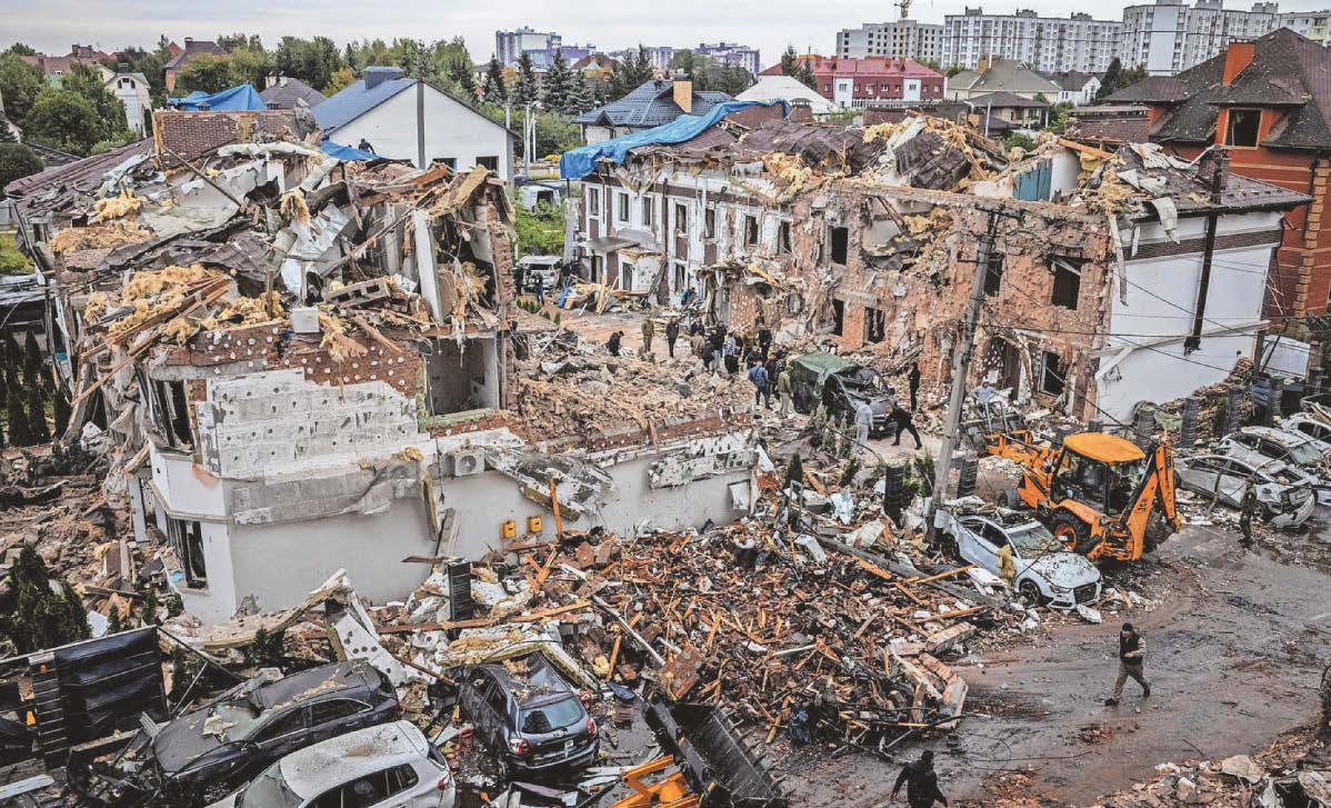Kyiv is target of latest bombardment by Russia