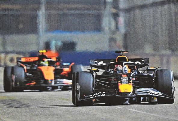Russell wins as McLaren rivalry starts to boil over