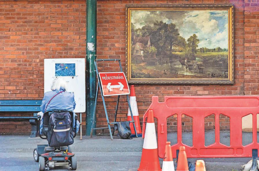 Masterpieces become street art for town's trail