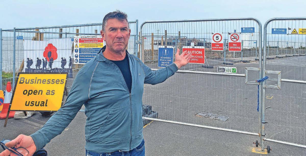 Fears for pub's future as pier work shuts car park
