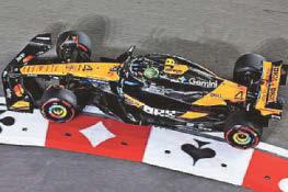 Norris sets pace amid track issue