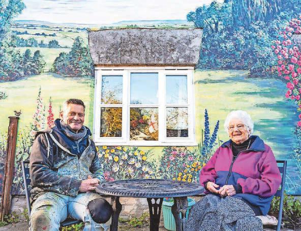 Murals bring Muriel's gardening dream to life