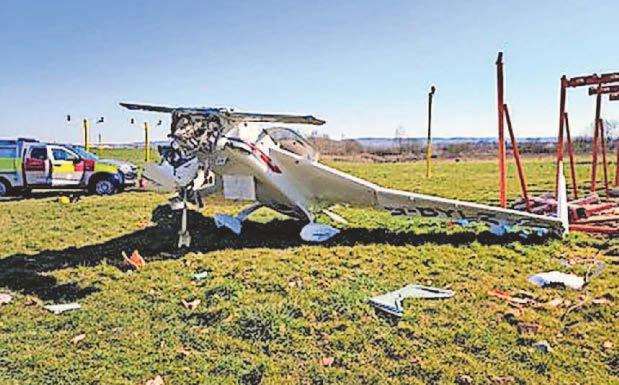 Collapse of 3D-printed part caused plane crash