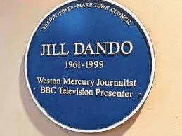 Plaque for Jill put up in her first workplace