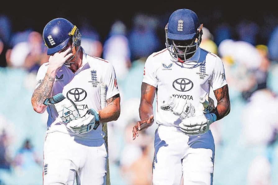 England’s Ashes hopes wilting in Adelaide heat