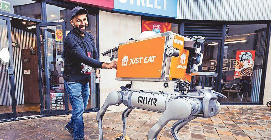 Valentine's Day trial for robot dog takeaway deliveries