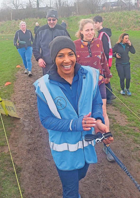Dame Kelly takes town parkrun at her own pace