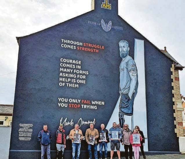 Superb mural honours city's military hero