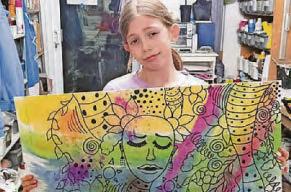 Young artists inspired by studio work in St Tropez