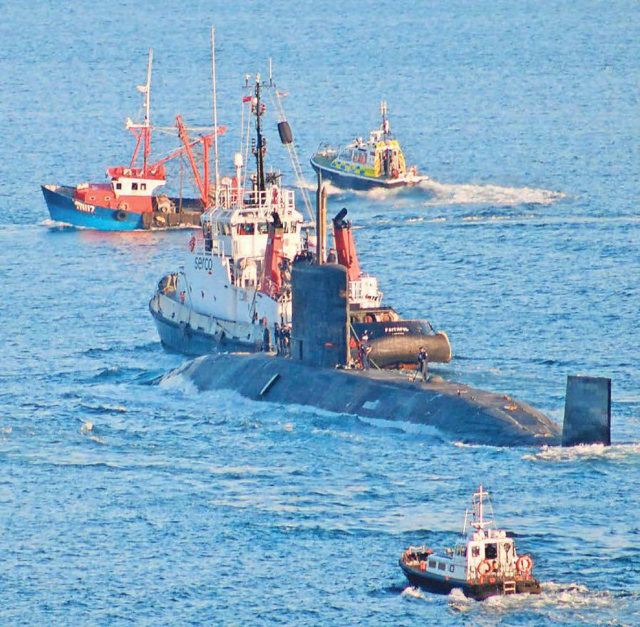 Fisherman obstructs nuclear sub in Sound