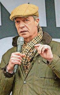 Farage backs farmers' protests