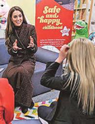 Kate visits prison's mother and baby unit