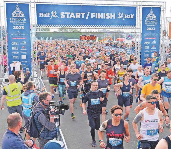 Blue hue as staff urged to join run