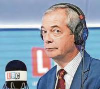 Farage says row could lead to peace