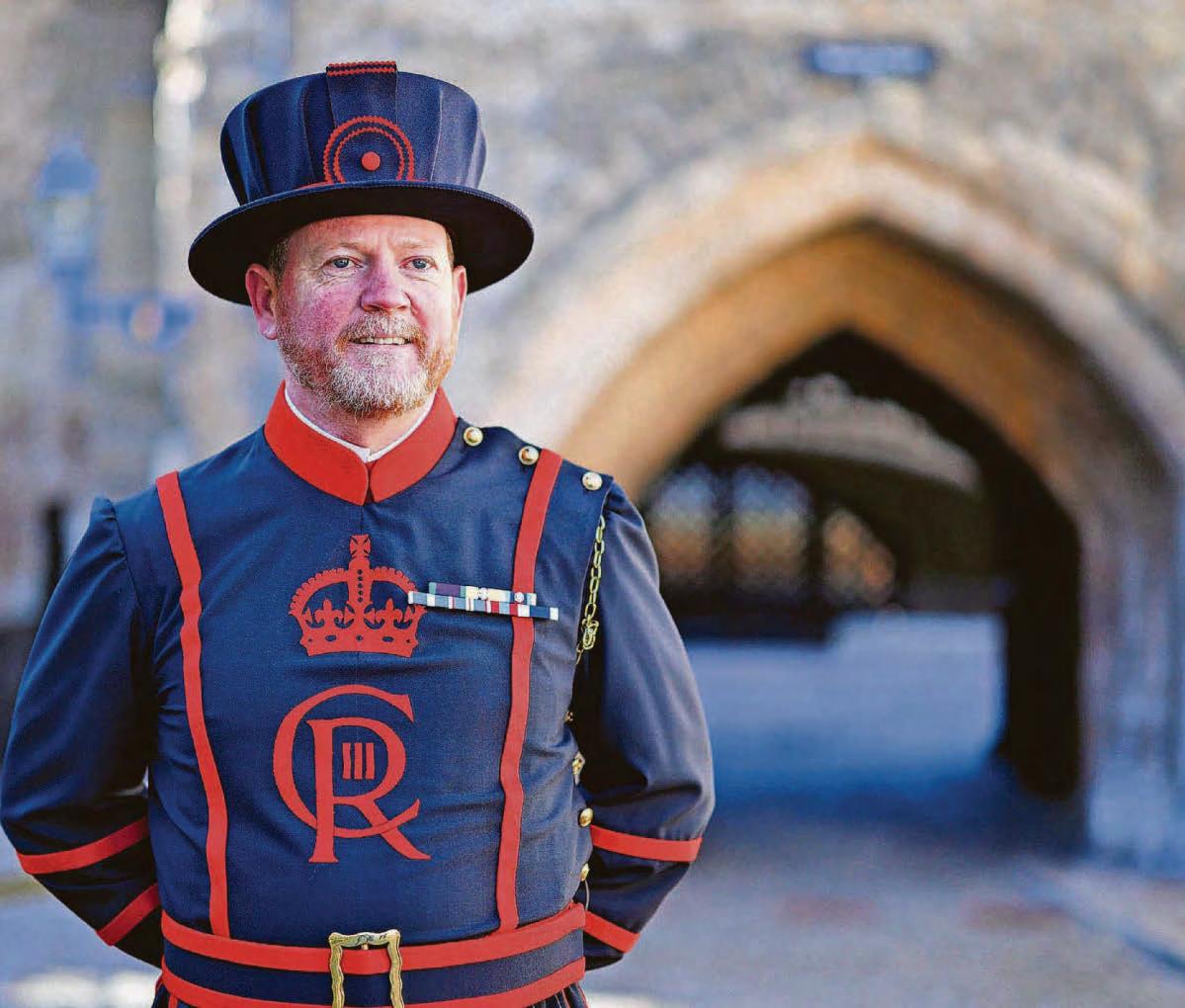 Barry joins Beefeaters at Tower of London