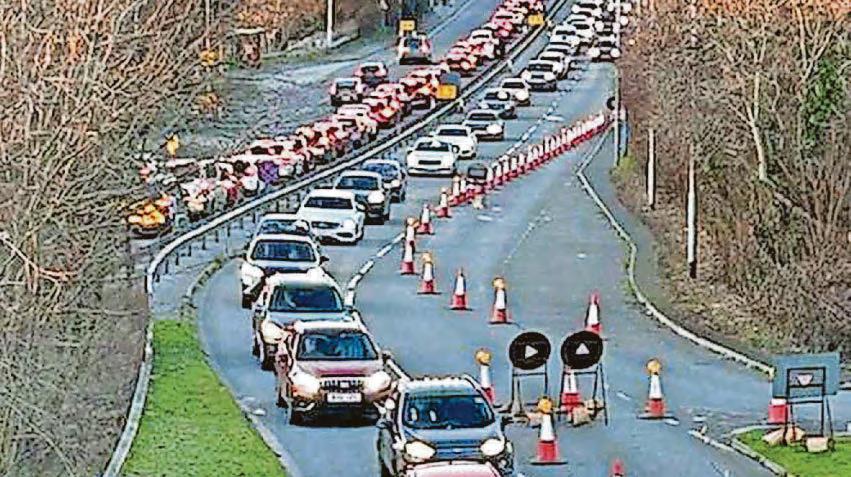 A386 work continues as delays are tackled
