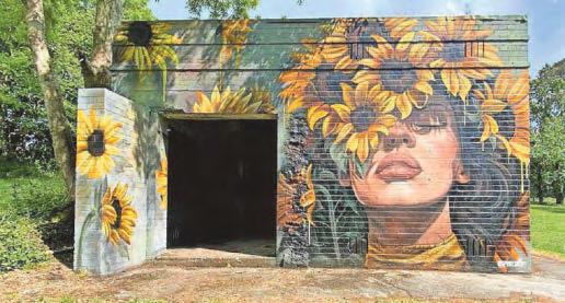 Campsite has street art but without the streets