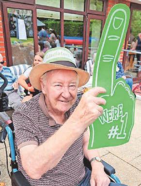 Care home staff make most of sports day
