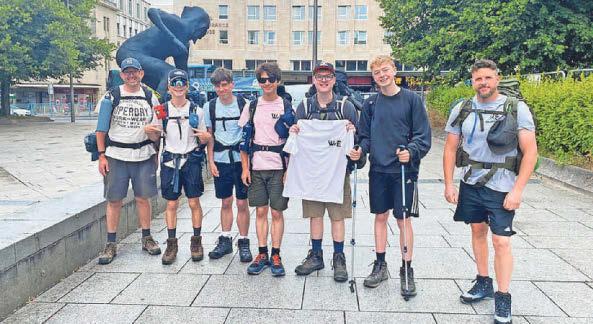 Pupils' 150-mile charity challenge