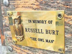 Plaque honours 'Owl Man' Russell