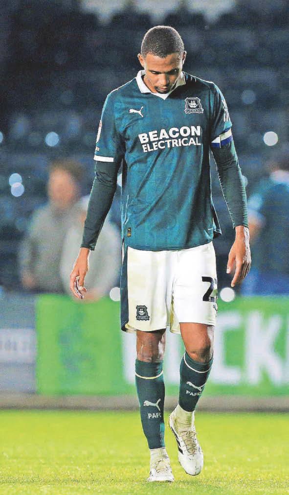Galloway is in training as Argyle prepare for Luton