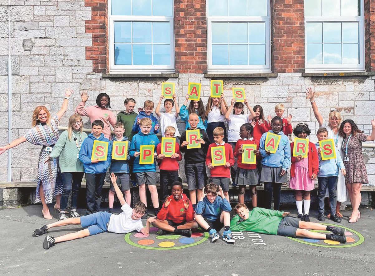 Pupils celebrate being 'SATS superstars'