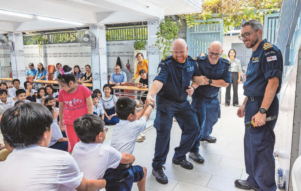 City sailors fly the flag in Asia