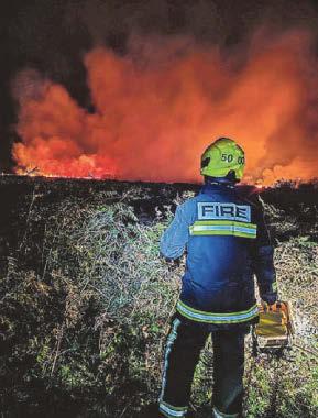 Fire crews battle huge Dartmoor wildfire