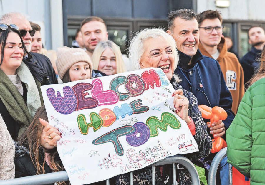 Home for Christmas! Warship is back in port