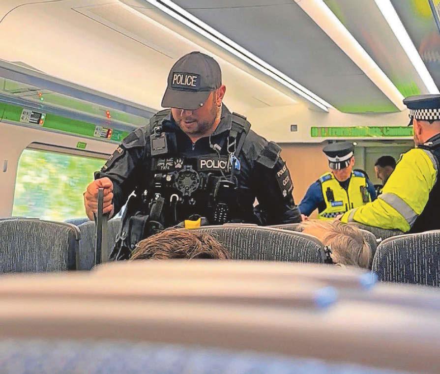 Joint police operation to detect drugs on trains